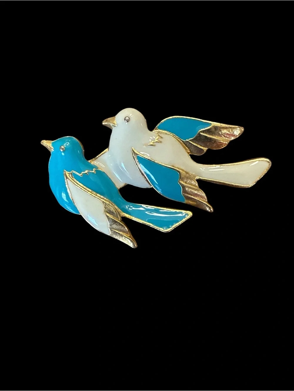 Vintage enameled double